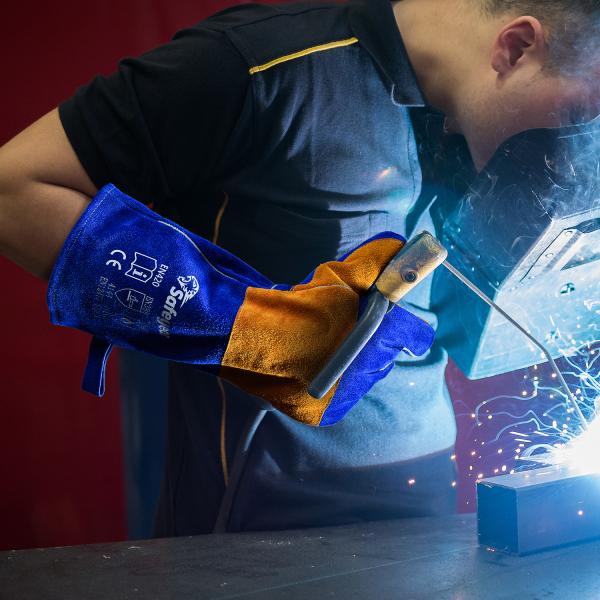 SAFEYEAR 16in Safety Working Gloves Welding Gloves Heat Resistant Flome Resistant