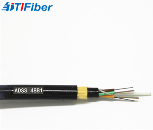 Singlemode Outdoor Fiber Optic Cable Self Supporting ADSS Aerial PE LSZH Jakcet