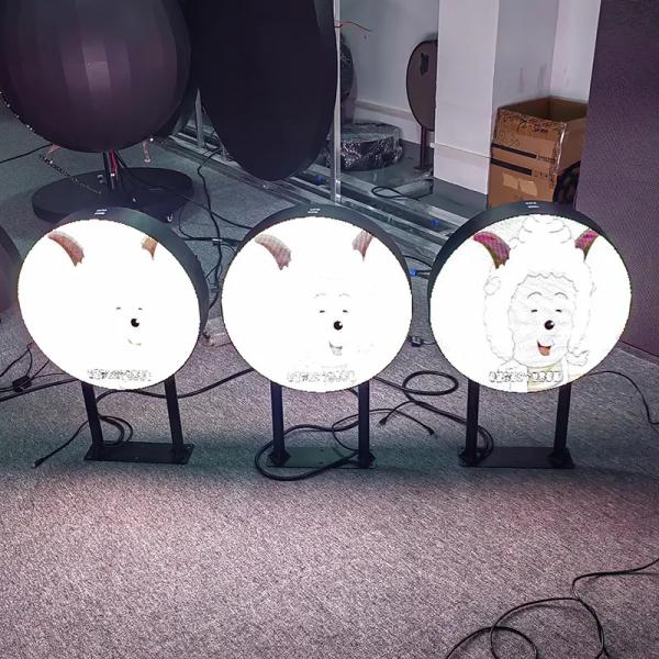 Double-face outdoor led display Round LED Display P4 outdoor circle led sign