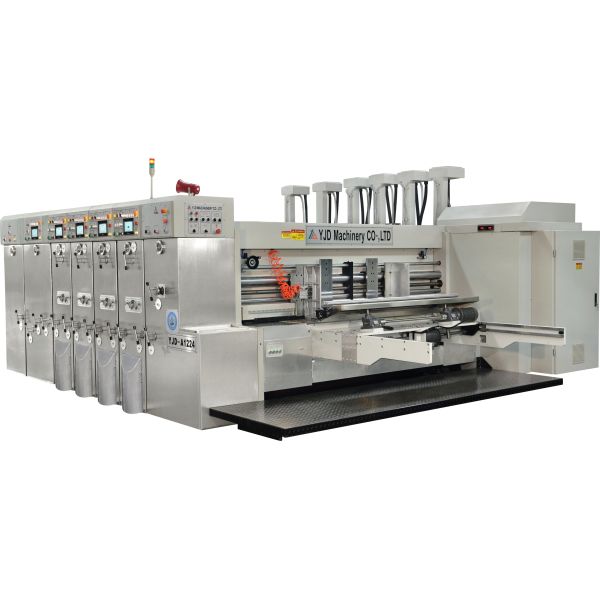 Fully Automatic Carton Flexo Box Machine Water Based Ink Automatic Folder Gluer Stitcher