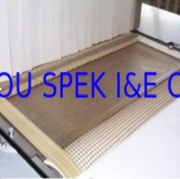 Cheap Food Grade Brown PTFE Mesh Conveyor Belt Oil And Acid Alkali Resistant for sale