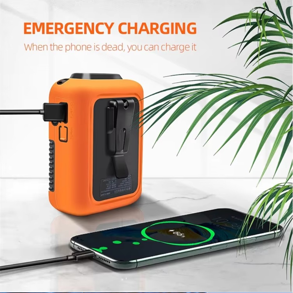 Socool Fan 6000mAh 3 Speed Levels Multifunctional Portable Fan Noise Level Less Than 50 DB Lightweight