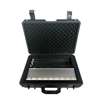 Powerful 8 Antennas Jammer Lojack GPS WiFi VHF UHF Cell Phone And Wifi Blocker 80W