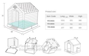 Outdoor Large Plastic Dog House Cubby House Pet Products, plastic foldable pet dog kennel dog house, bagease, pac, pak