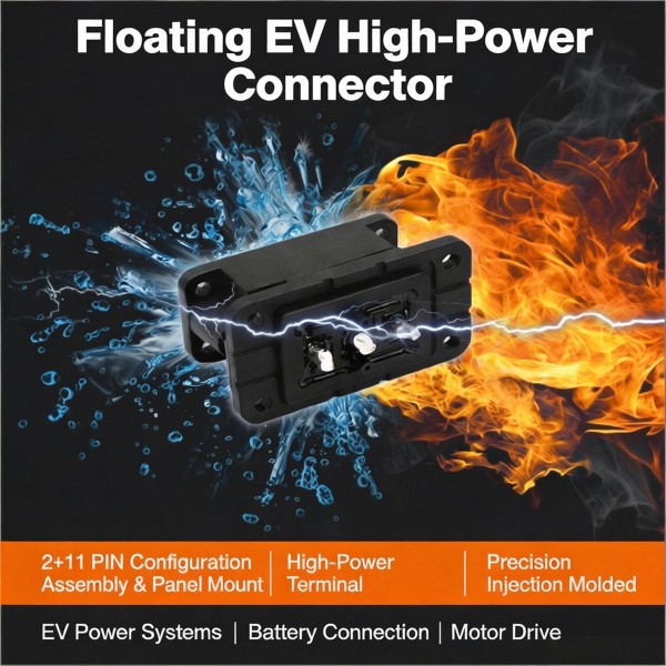 50A Floating EV Connector for E-Scooter/Motorcycle | RitianLink