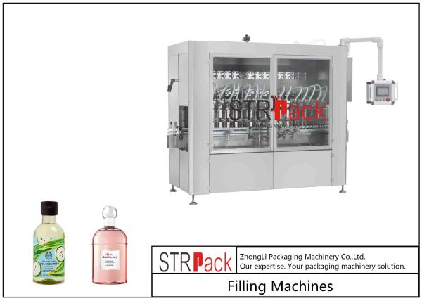 Cheap Shower Gel Liquid Soap Automatic Bottle Filling Machine Double Servo Motors Control for sale