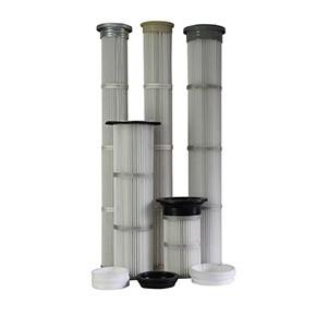 Cheap Long Pleated Industrial Air Filter Qualified Filter Media For Cement Industry for sale