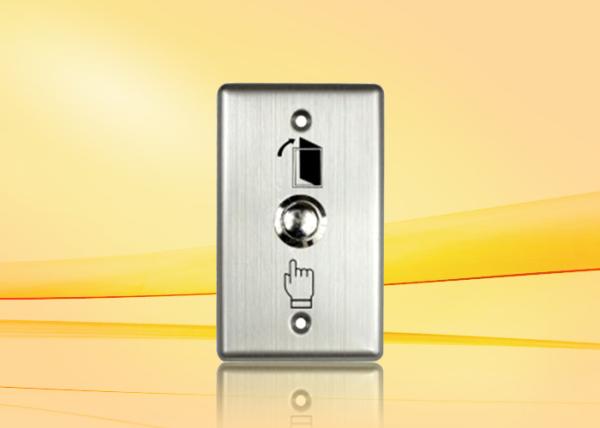 Cheap Nickel - Plated Copper Push Button For Access Control , weatherproof push to exit button for sale