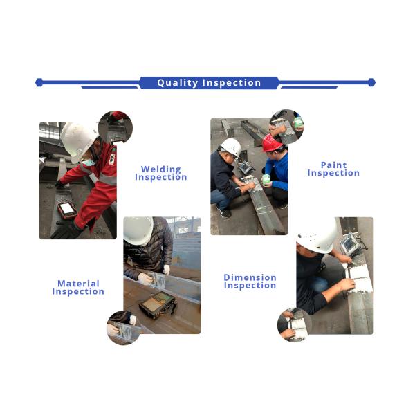 Prefab Industrial Diversified Workshop Steel Structure Construction Q235 / Q345 Modular