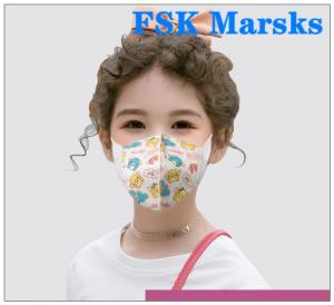 Best 4 Layers Kids Face Mask Infant Dust Protective Gear Non Medical Cartoon Pictures wholesale