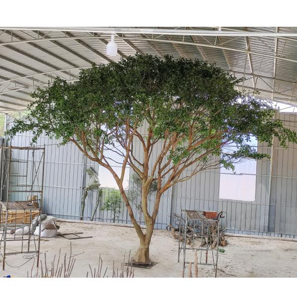 10-13ft Customizable Large Artificial Banyan Ficus Tree With Dense Canopy - Lobby Centerpiece For Commercial Spaces