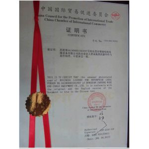 Dongguan HOOHA Electrical Equipment Company Limited Certifications