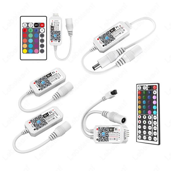 Cheap Mini Led Smart  Controller Wifi Single Color Rgb Rgbw  Remote Control App Voice Music For Smart Home for sale