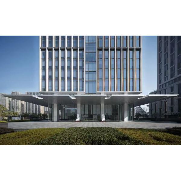 ISO9000 Metal Ceiling System 0.4mm - 0.9mm Aluminium Cladding Facade 300mm