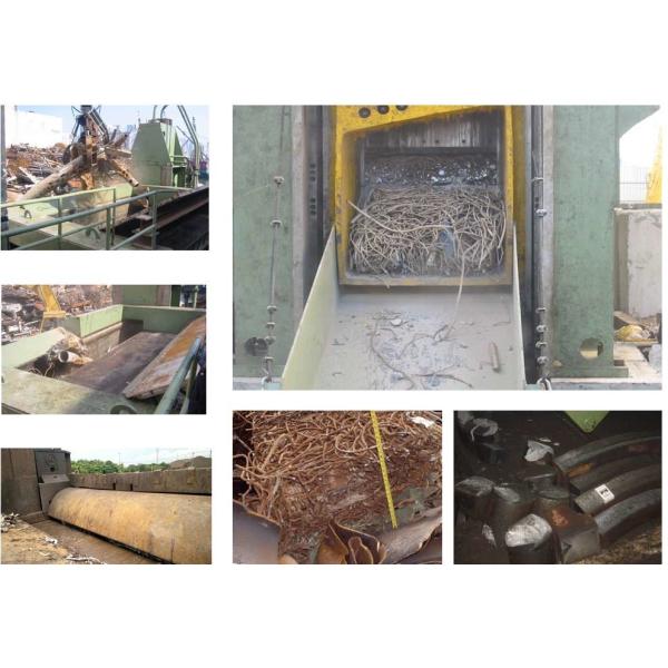 Blade 2000mm Scrap Metal Shearing Machine 1650W With Double Feed Box