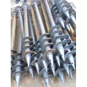 Best Greenhouse 76MM Q235 Galvanized Steel Ground Screw Piles wholesale