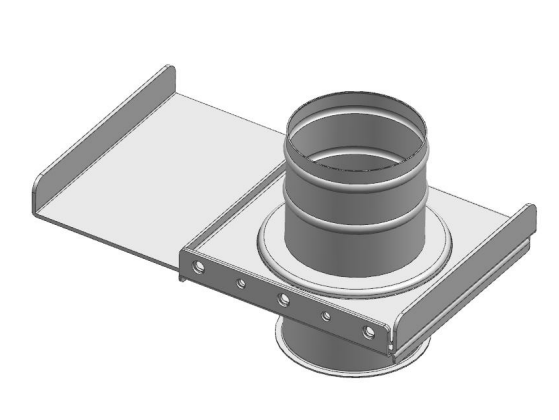 Air Fire Duct Zone Dampers Flow Control With Round Galvanised Manual Circle Shape