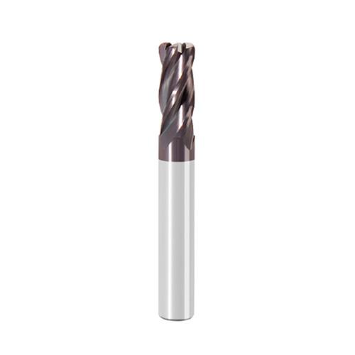 Cheap 8mm HRC60 4 Flutes Radius End Mill Cutter For Metal AITiN Coated for sale