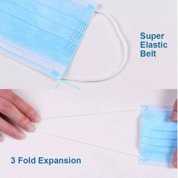 Disposable Nose Clip 3 Ply Disposable Face Mask