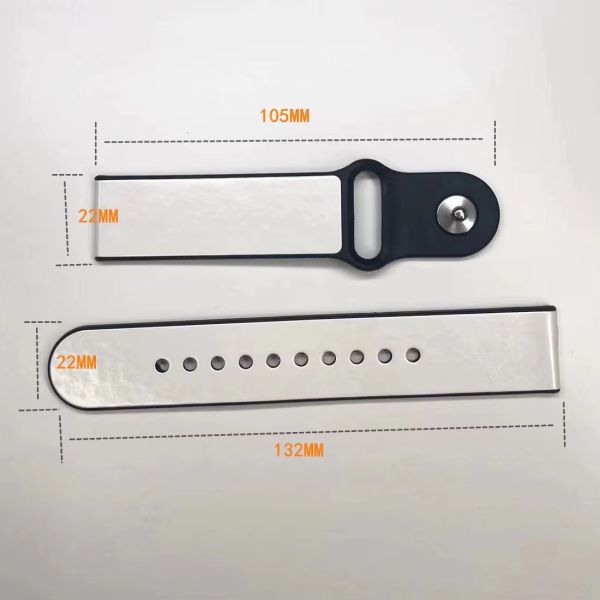 Blank Sublimation Watch Band Compatible With Apple And Android UV Printing