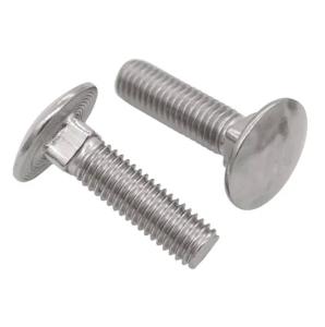 China Stainless Steel Carriage Bolts M5 - M20 Round Head Stainless Steel Bolts Car Wheel Bolt on sale