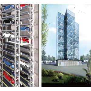Best Traction Comb Automated Parking Tower 25 Levels Vertical Parking System wholesale