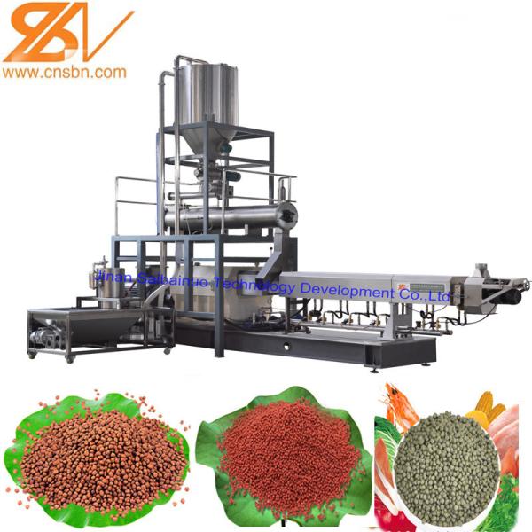 Cheap SLG70-II Floating Fish Feed Production Line SUS304 Grade 	200-260 kg/h Output for sale