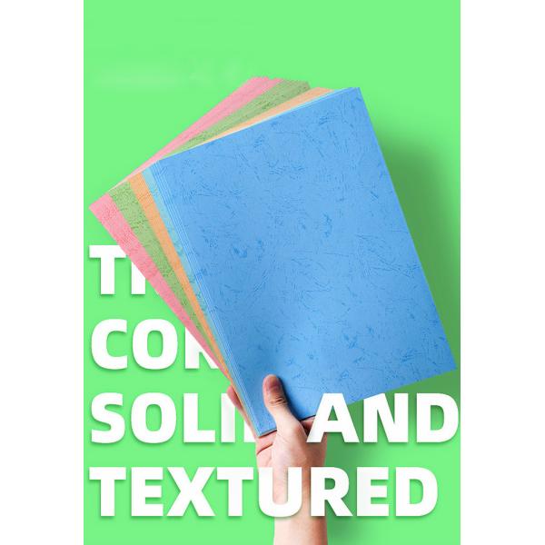 Flat Texture Leather Grain Stationary A4 Binding Paper