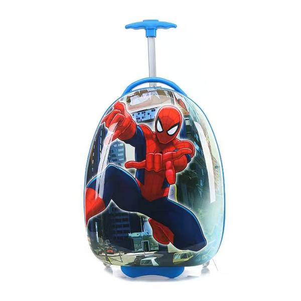 Cheap Foldable 13 Inch ABS Cartoon PrintedTrolley School Bag For Kids for sale