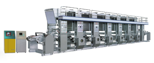 High Speed Rotogravure Printing Machine For Multi - Colour Coce - Through Continuous Printing
