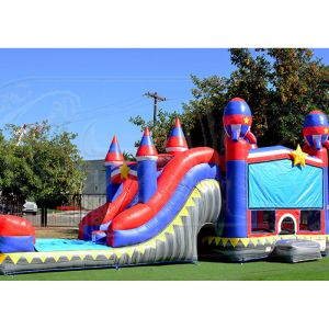 Best Commercial Inflatable Obstacle Course Race Inflatable Moonwalk Jumping Castle wholesale