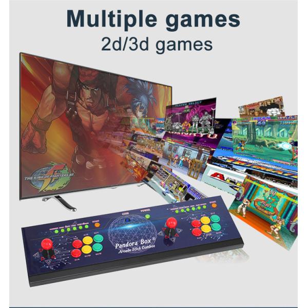 Retro Arcade Console 2 Players 1300 In 1 Tabletop 2d And 3d Game Board Box