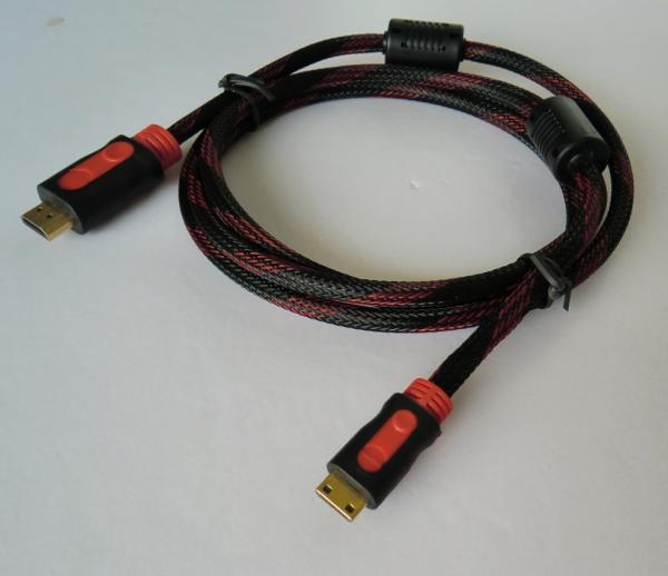Cheap 10.2 Gbps High Speed HDMI To Mini HDMI Kabel With Two Ferrite Cores 1080p HDMI Cables for sale