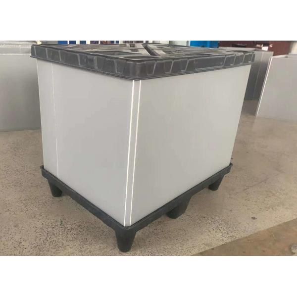 Foldable Plastic Turnover Box Stackable Pallet Sleeve Box Rectangular