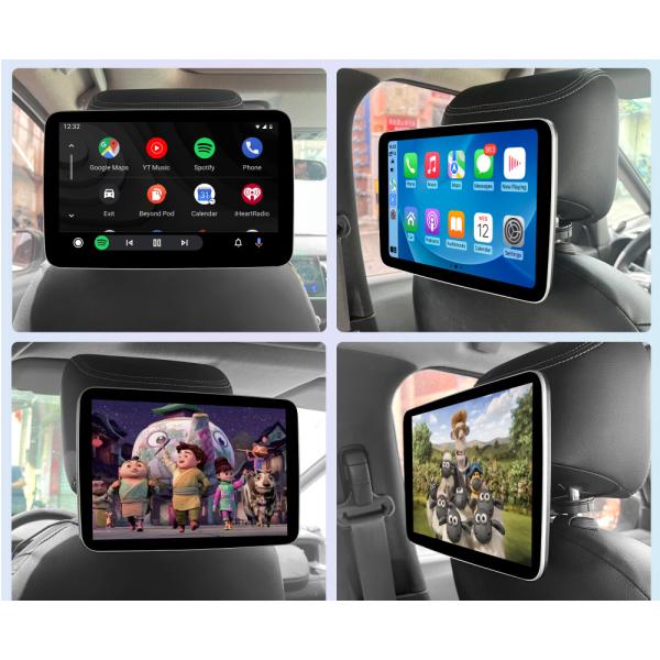 1280*800 Resolution Aux in Function Car Headrest Monitor With HDMI TV for MP5 Player