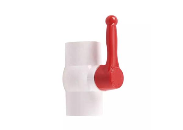 Cheap 2 Way Straight Through Type Manual PVC Ball Valve UPVC Fixed Control Flow Water for sale