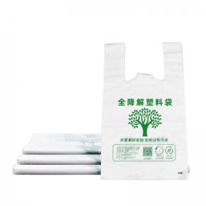 Best EPI Biodegradable Plastic Bags Cornstarch PE Shopping Bag Gravure Printing wholesale