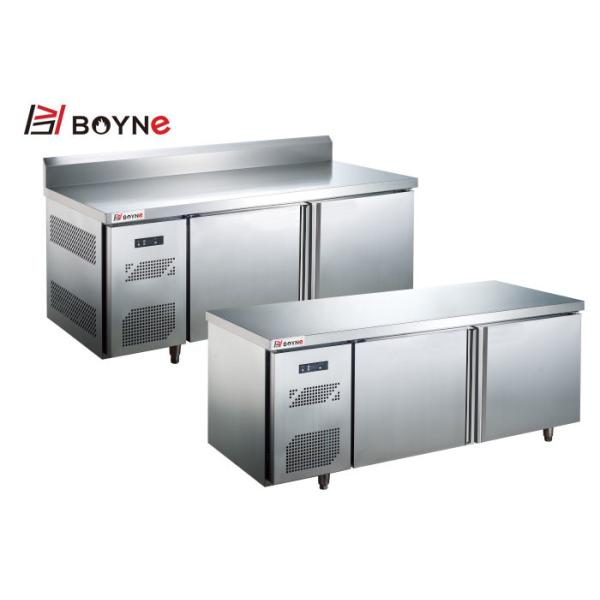Stainless Steel material Restaurant One Door Counter Fridge Prep Table Freezer of silver color