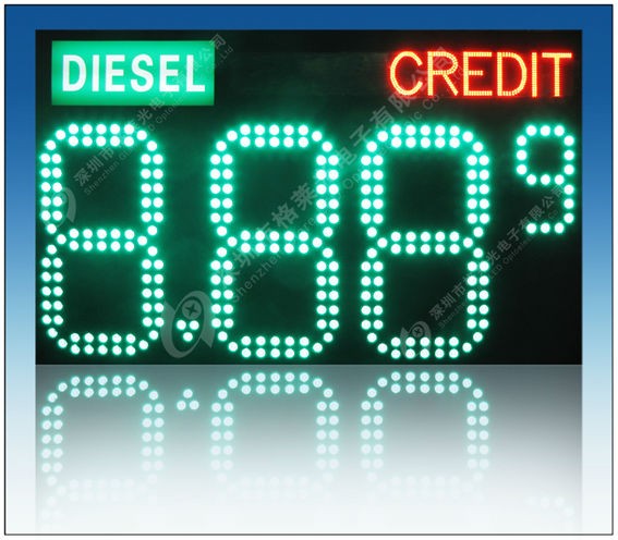 Outdoor LED Display Modbus to TCPIP Gas Station Board vms message board