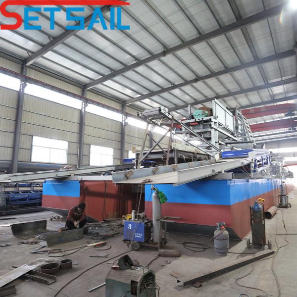 Bucket Chain Mining Dredger for Gold and Diamond with Agitation Chute