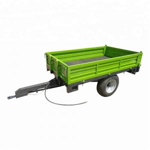 Best Hydraulic Rear Dumping Truck Tractor Farm Trailer 350mm 8 Ton Agricultural Tools wholesale
