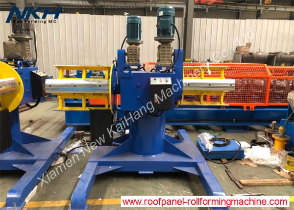 Cheap Twin Head Driven Un Coiler Color Customized For Boltless Roofing Roll Former for sale