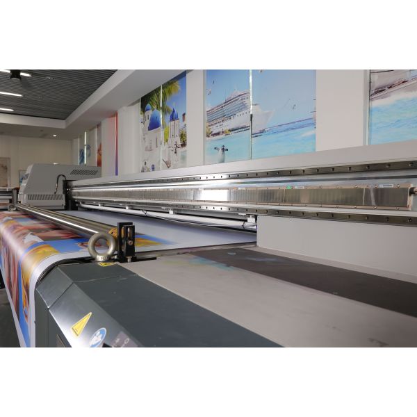 Large format 2.2m three row UV flatbed printer EP2212 (12 head) hybrid UV flatbed printer