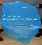 sealable square bottom pallet shrink wrap plastic cover for bags, jumbo black