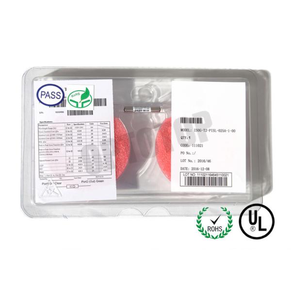 Grade P Fiber Optic Isolator High Power 0.25 / 0.9mm Low Polarization Mode Dispersion