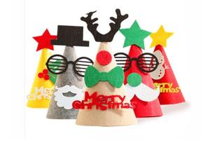 Best 43 Color Felt Christmas Decorations 25*15 Cm Party Children Hat wholesale