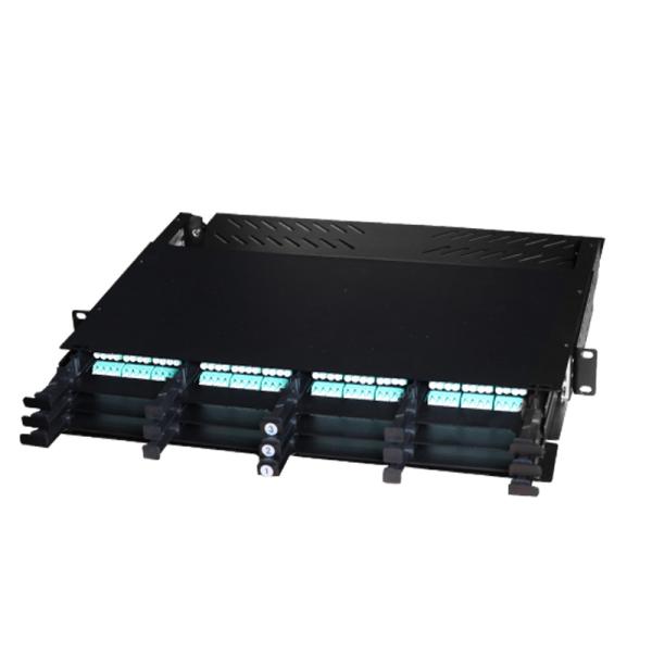1U 19' Racks Enclosure MPO-LC Connector Fiber Optic Cassette Patch Panel for Rack Mount