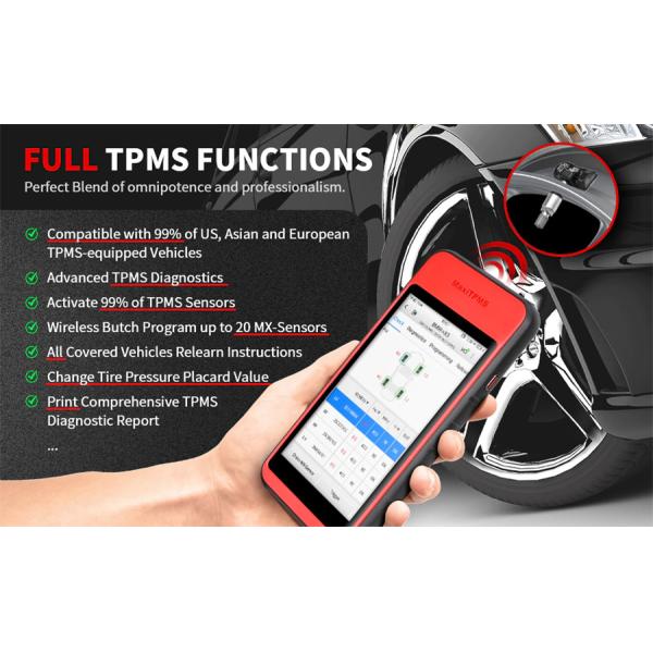 Autel MaxiTPMS ITS600E TPMS Relearn Tools TPMS Programming Tool Activate/Relearn All Sensors TPMS Diagnostics 4 Reset Functions