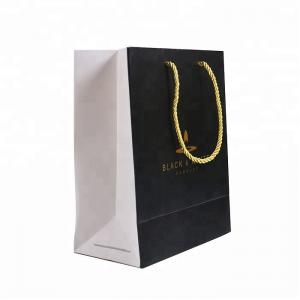 Luxury Custom Printed Kraft Paper Bags With Ribbon Handles Offset Printing
