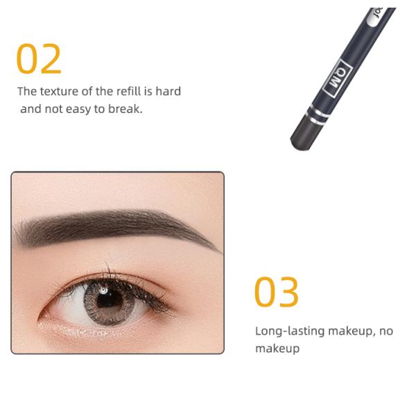 Hard Refill Eyebrow Microblading Tool Eyeliner Positioning Pencil Long Lasting For Makeup